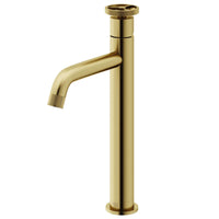 Ceramic disc valve vessel filler with knob handles and low flow design