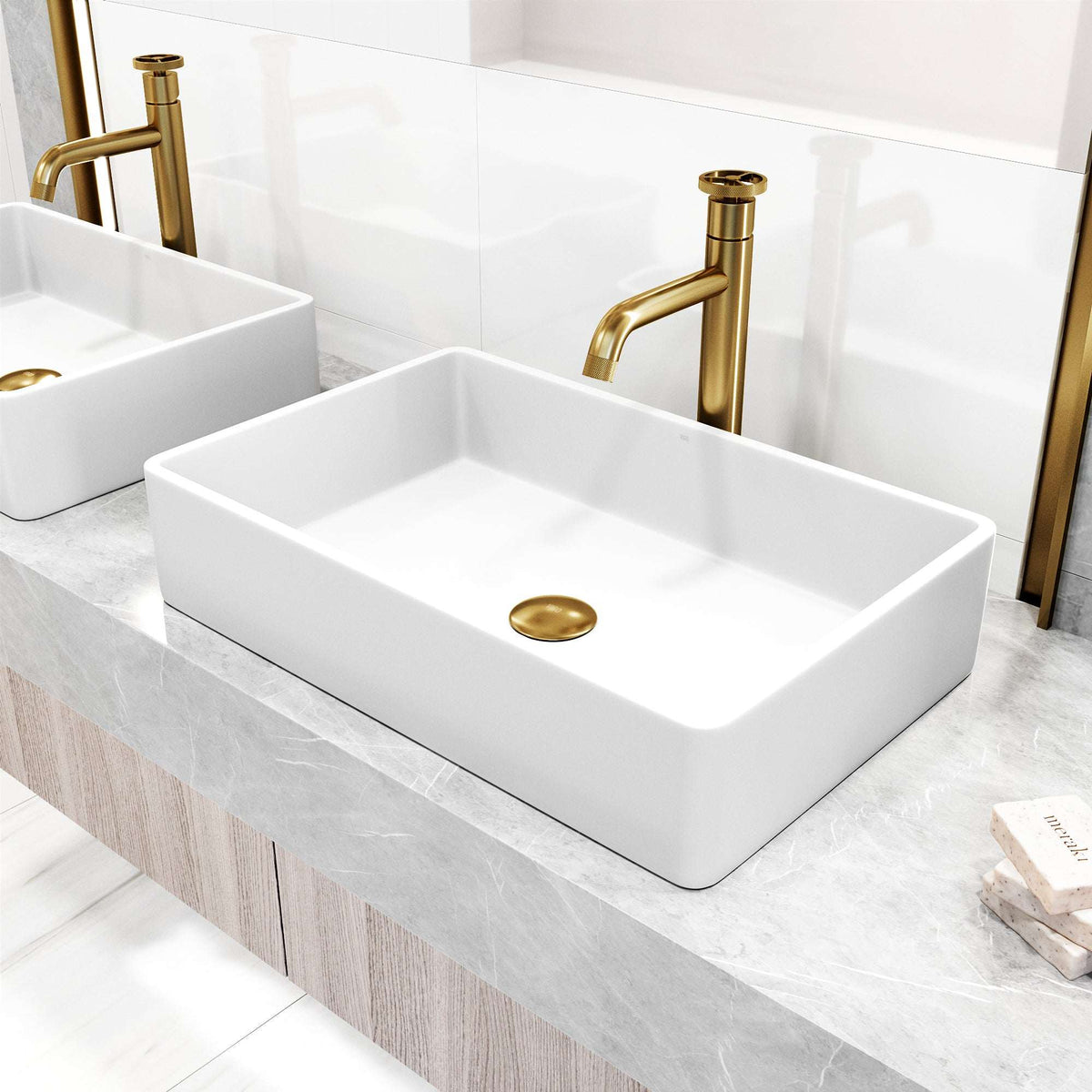 Brass vessel faucet with high arc spout and corrosion-resistant finish