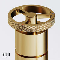 Vessel faucet with all mounting materials included and brass construction