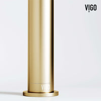 Modern bathroom faucet with 12-inch assembled height and low flow
