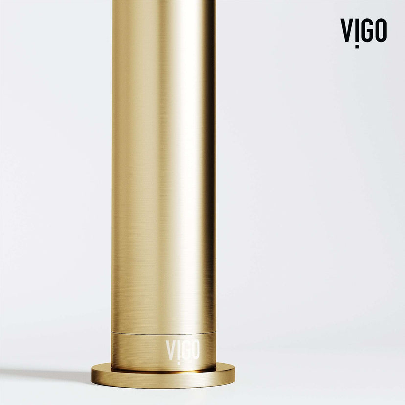 Modern bathroom faucet with 12-inch assembled height and low flow