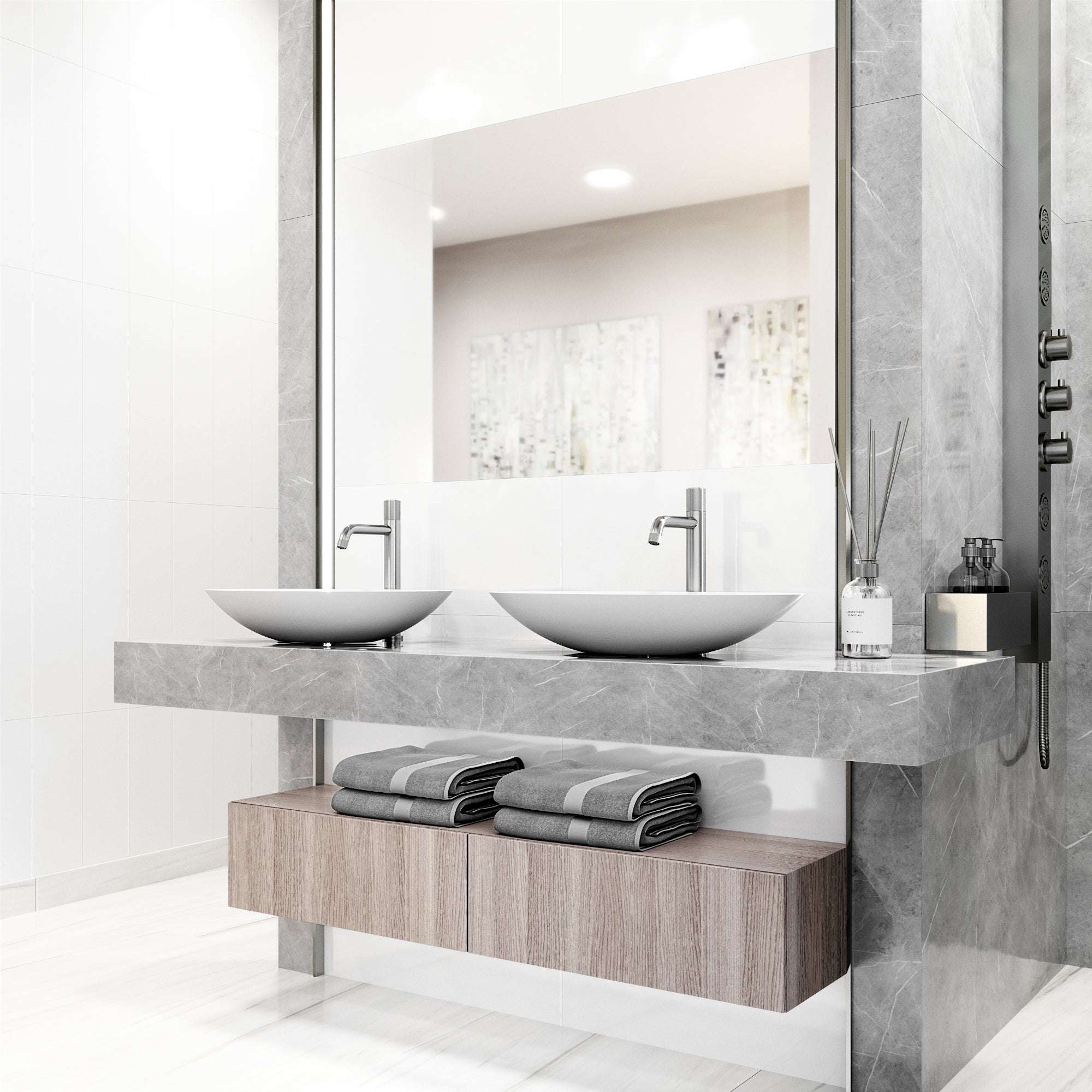 Contemporary vessel filler with knob handle and NPSM thread type