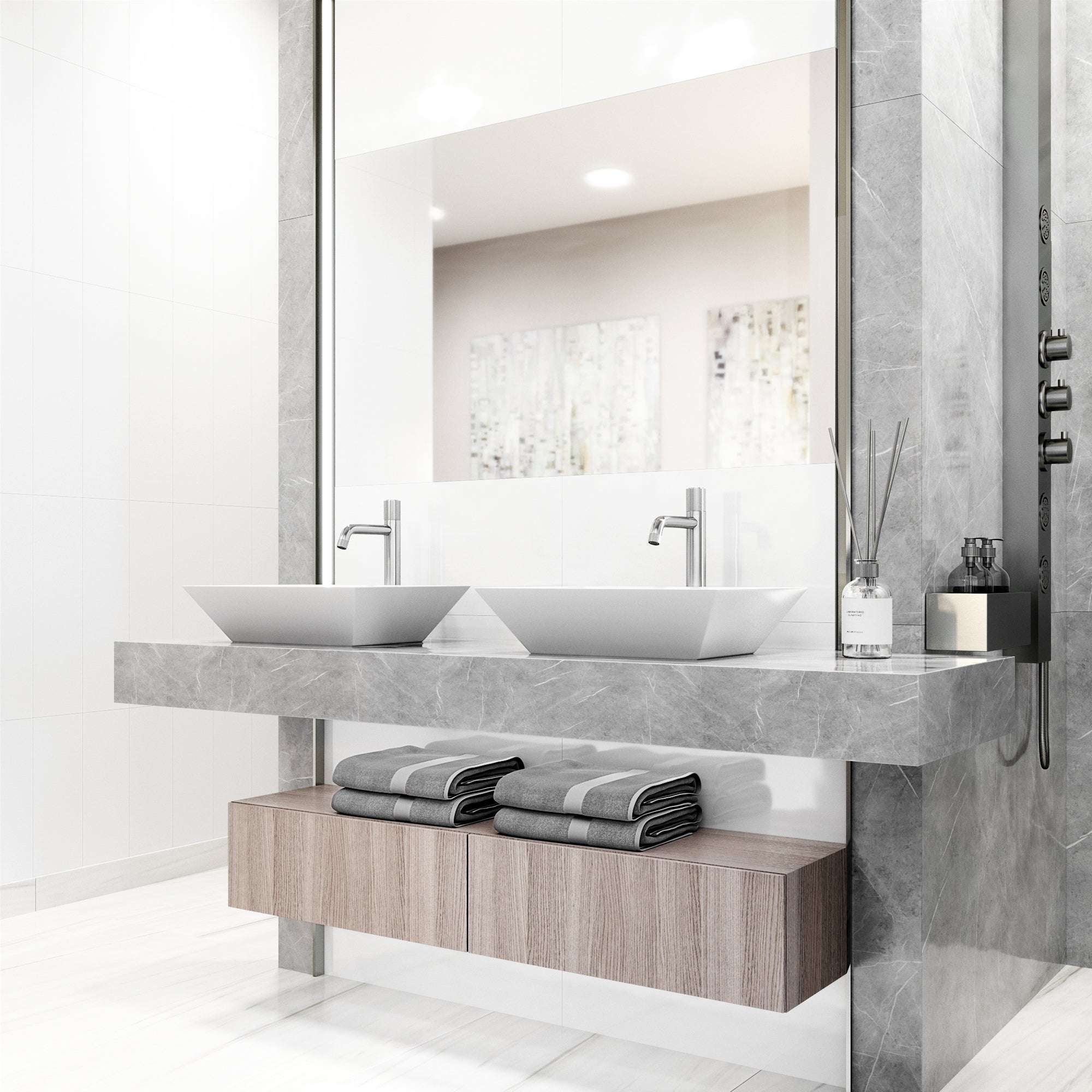 Contemporary vessel filler with knob handle and NPSM thread type