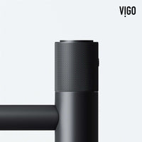 Brass vessel faucet with ceramic disc cartridge and 12-inch assembled height