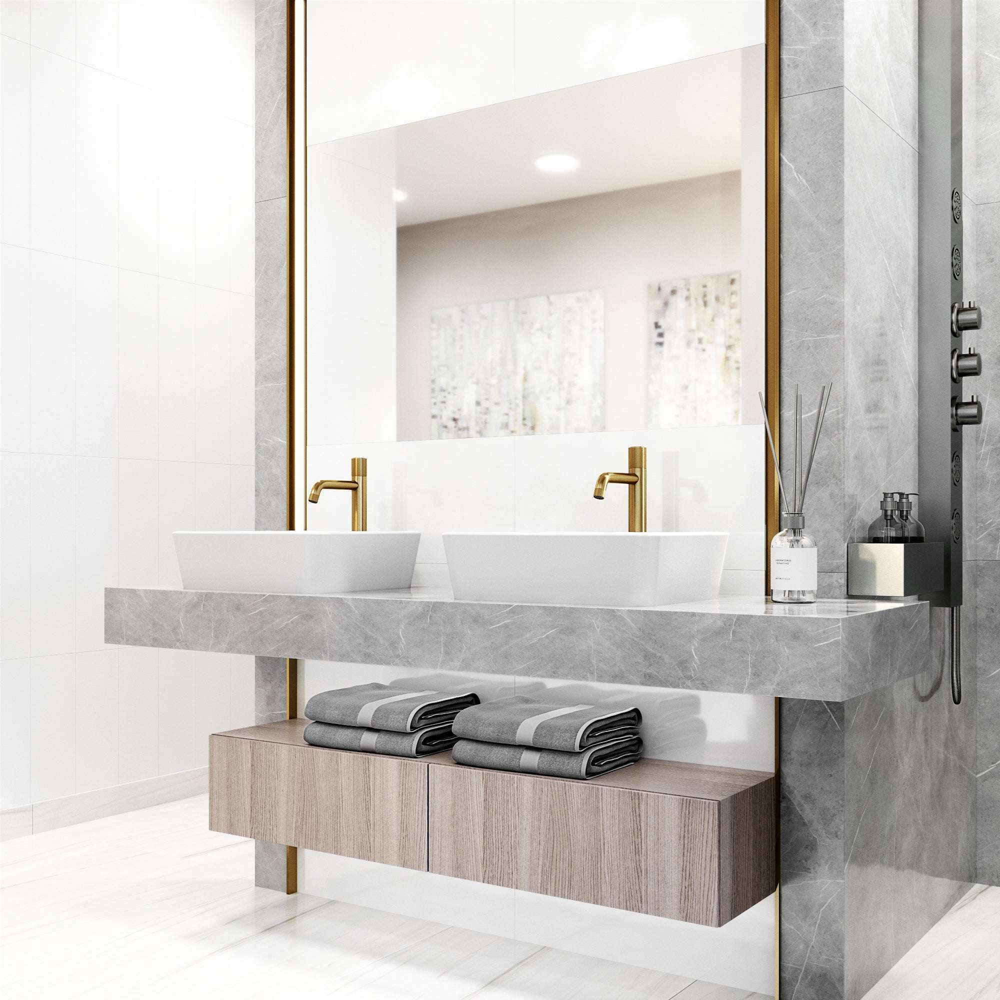 Contemporary vessel filler with knob handle and NPSM thread type