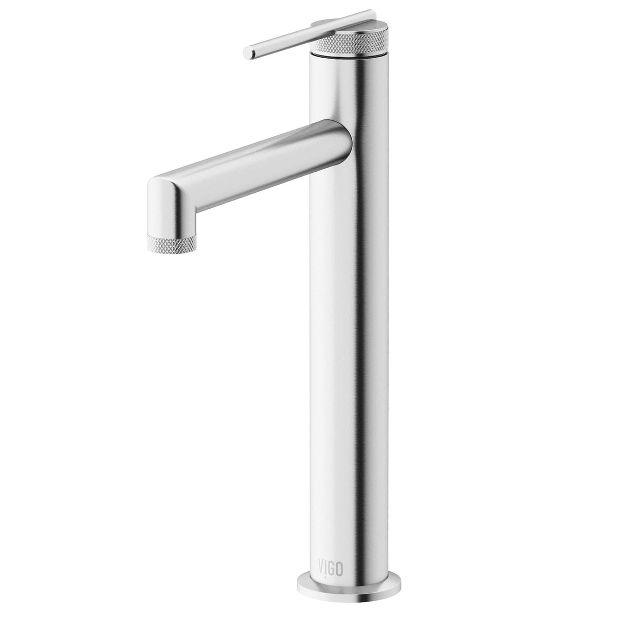 Brass vessel filler with lever handle and compression connections