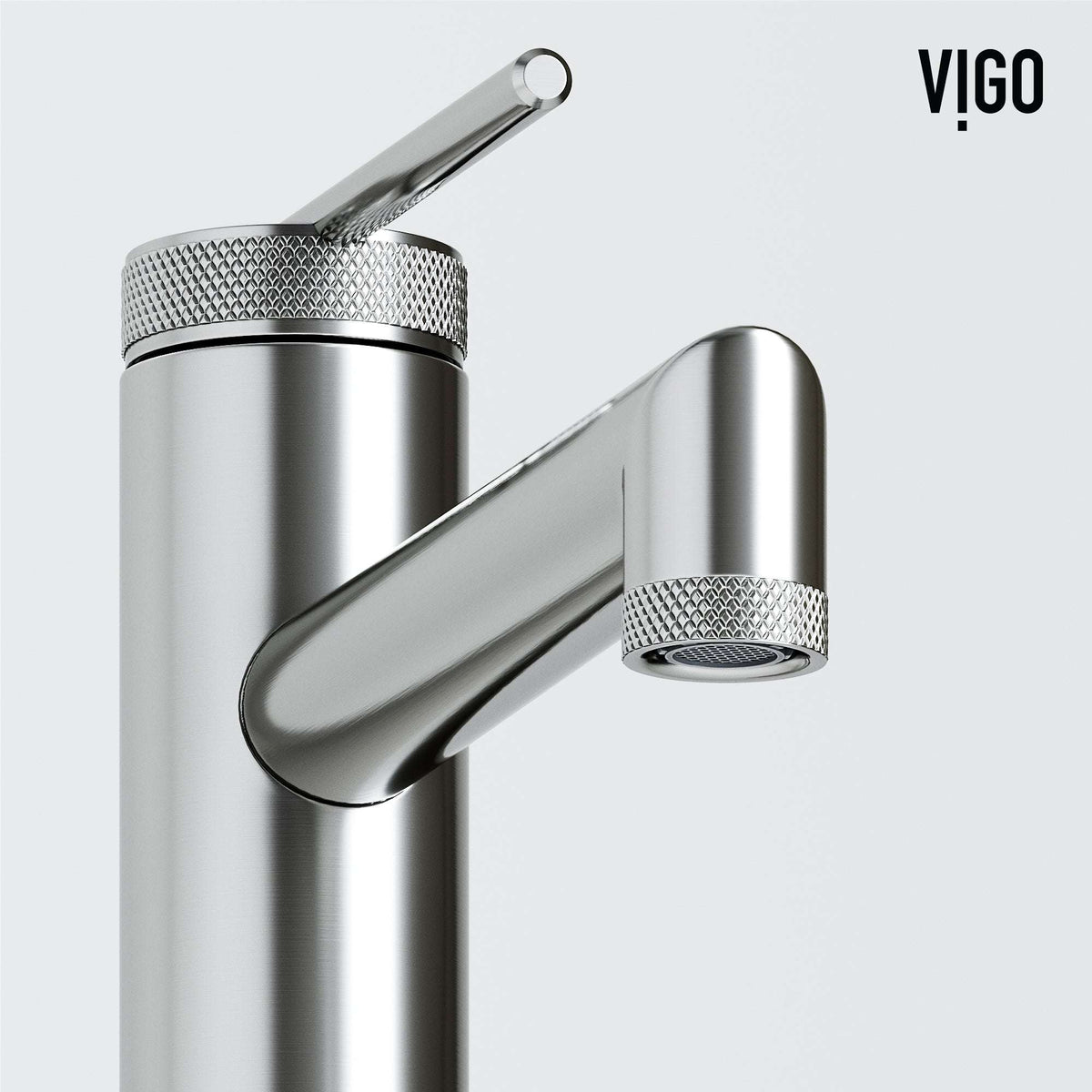Brushed nickel faucet featuring lever handle and NPSM thread type