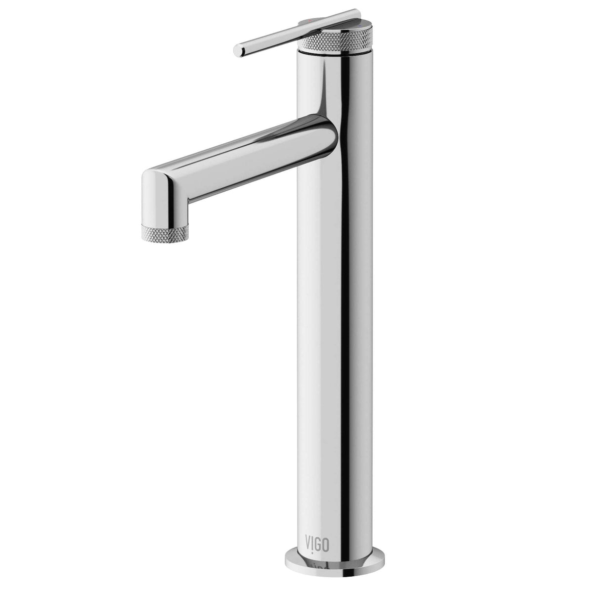 Brass vessel filler with lever handle and compression connections