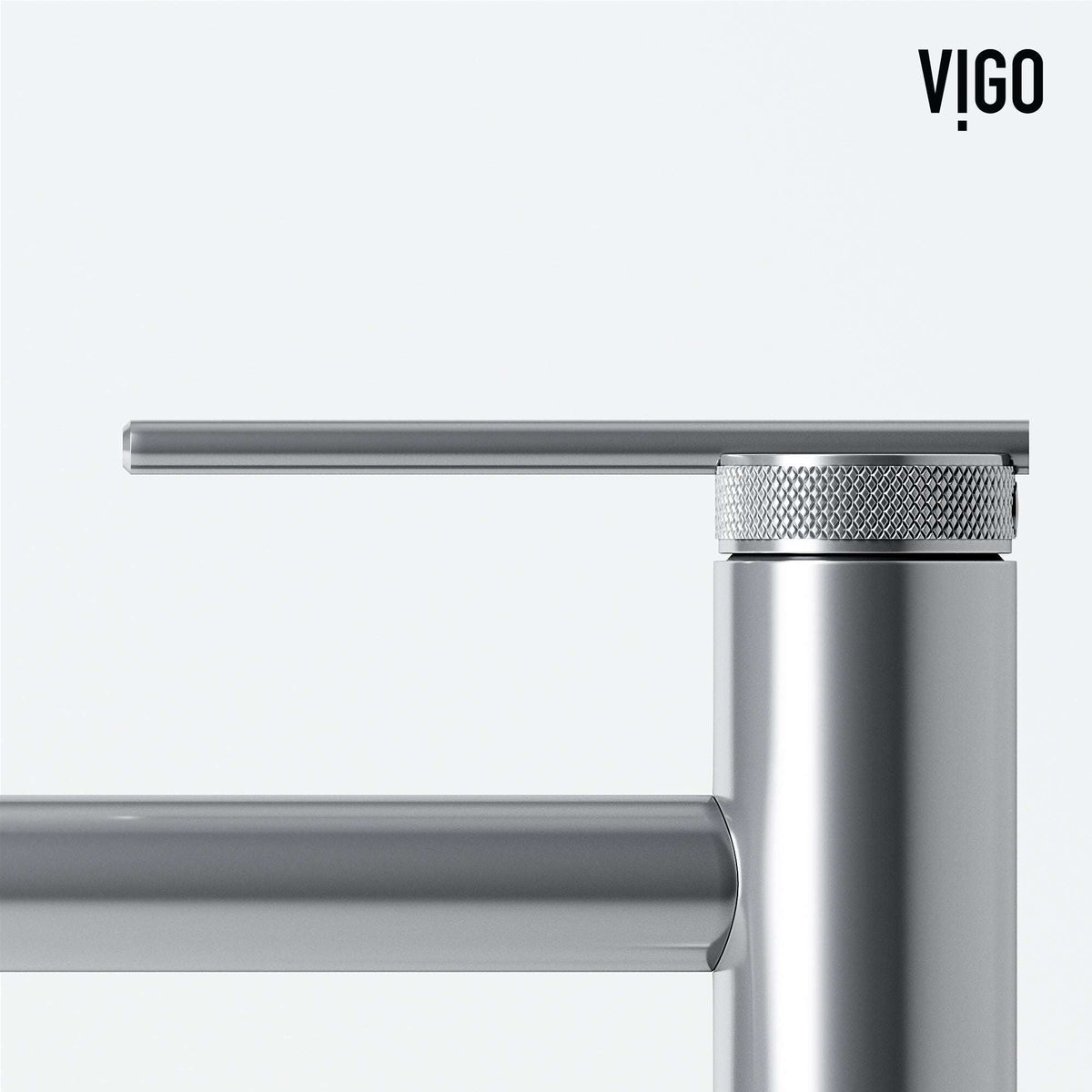 Contemporary vessel filler with high arc spout and brass construction