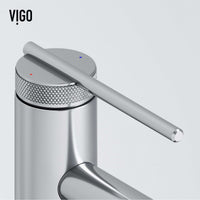 Vessel faucet with ceramic disk valve and included supply lines