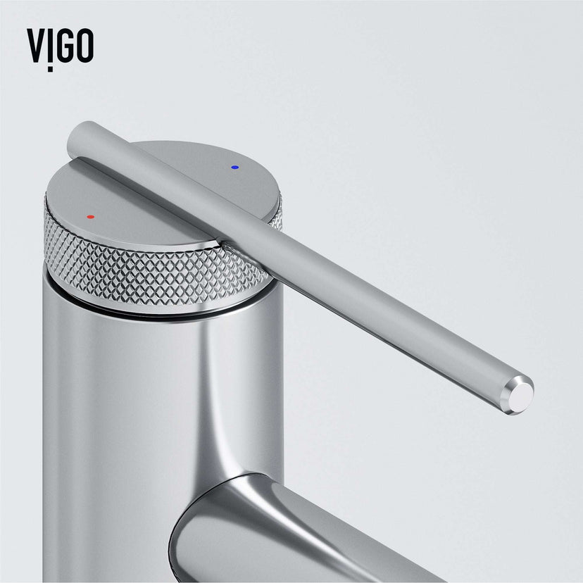 Vessel faucet with ceramic disk valve and included supply lines