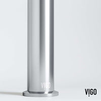 Modern bathroom faucet in chrome with 11-inch assembled height