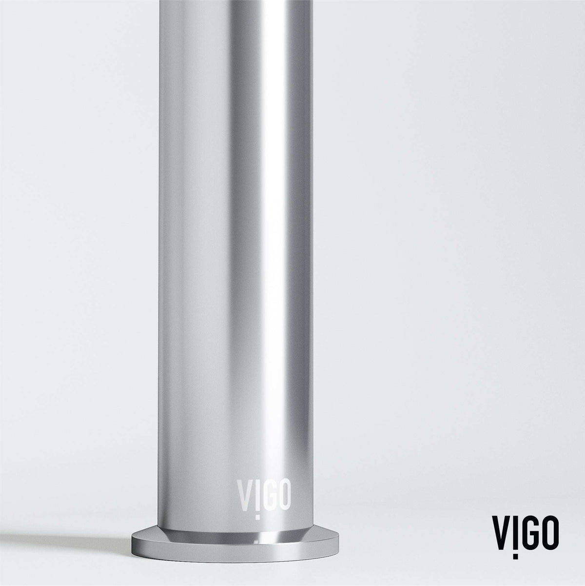 Modern bathroom faucet in chrome with 11-inch assembled height