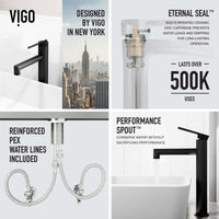 Brass vessel faucet with lever handle and compression fittings