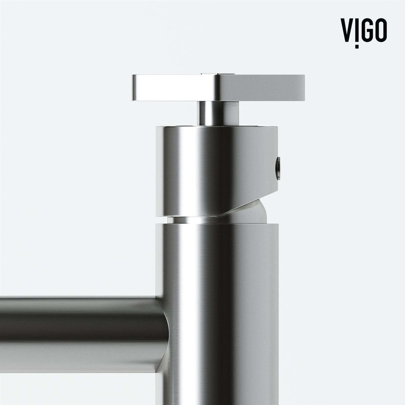 Modern vessel filler with high arc spout and compression connection