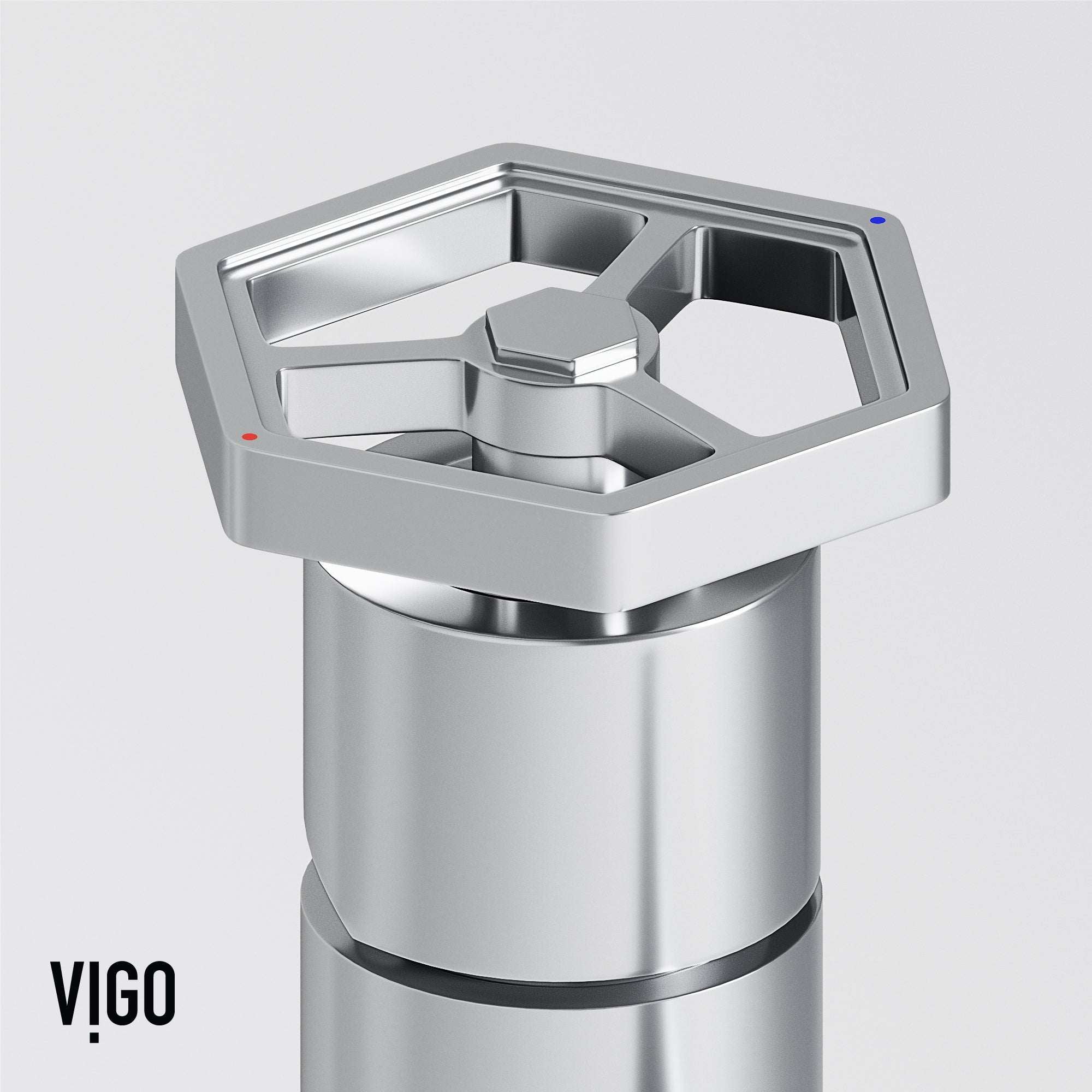 Low flow vessel faucet with lever handle and deck mount design