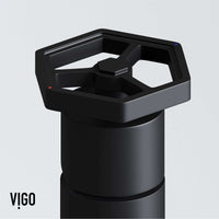Low flow vessel faucet with lever handle and deck mount design