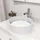 High arc spout vessel faucet with included mounting hardware