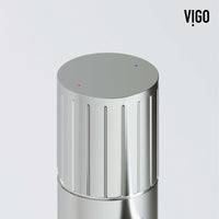 Vessel faucet with all mounting hardware included, brushed nickel