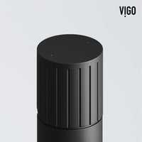 Vessel faucet with all mounting hardware included, matte black