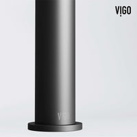 11-inch assembled height vessel faucet in matte black finish