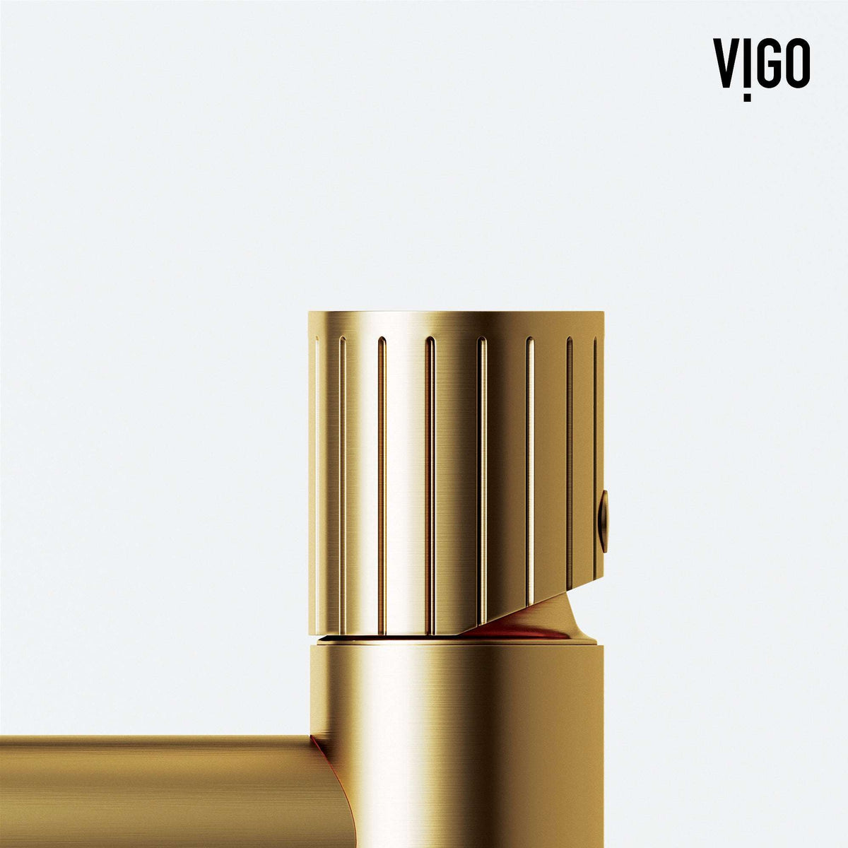 Deck-mounted brass faucet with high arc spout and matte brushed gold finish