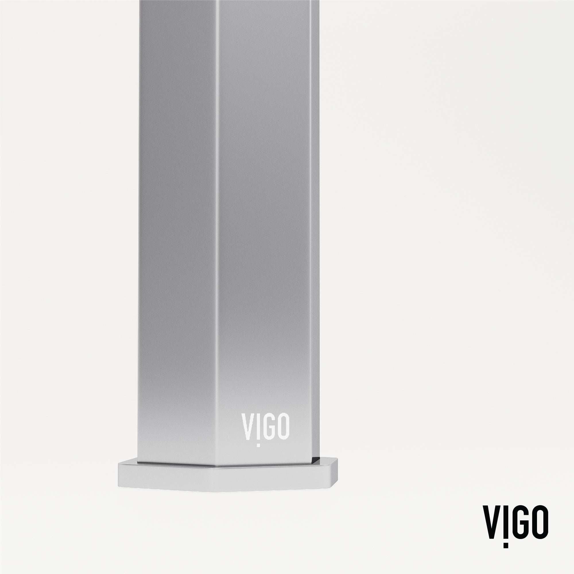 Deck-mounted vessel faucet with compression connection and chrome finish