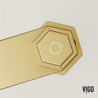 10-inch tall vessel filler with knob handle and brass construction