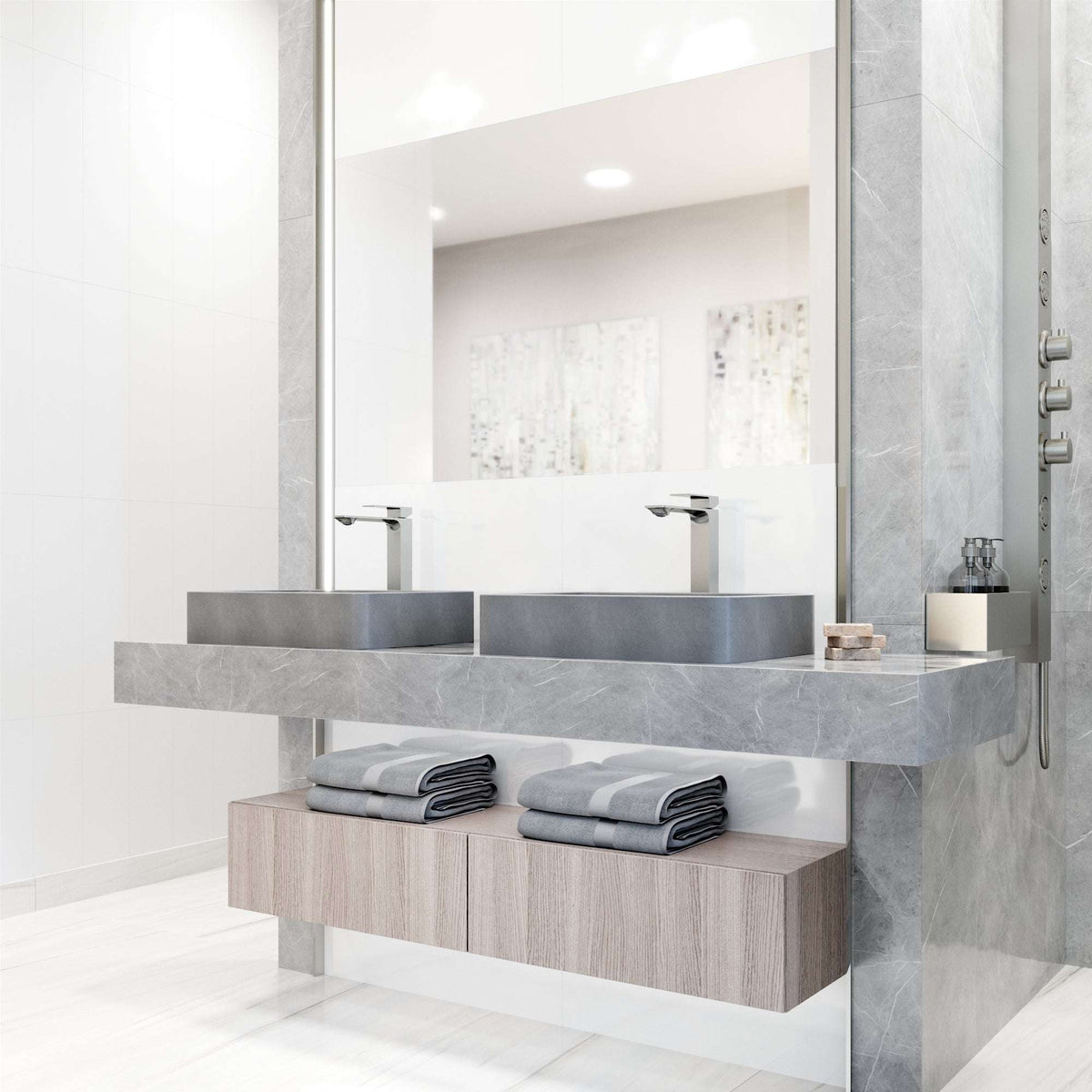 Ceramic disc valve vessel filler with brass construction