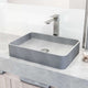 Brushed nickel faucet featuring lever handle and low flow design
