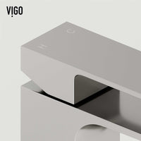 Ceramic disk valve faucet for vessel sinks with lever control