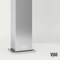 Modern deck-mounted bathroom faucet in chrome finish