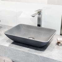 Chrome faucet featuring lever handle and low flow design