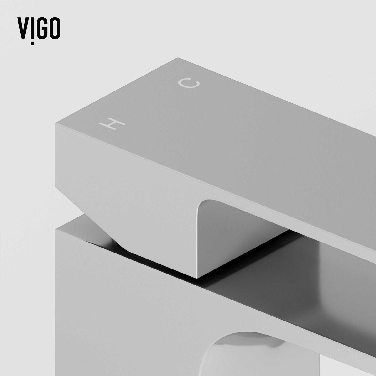 Ceramic disk valve faucet for vessel sinks with lever control