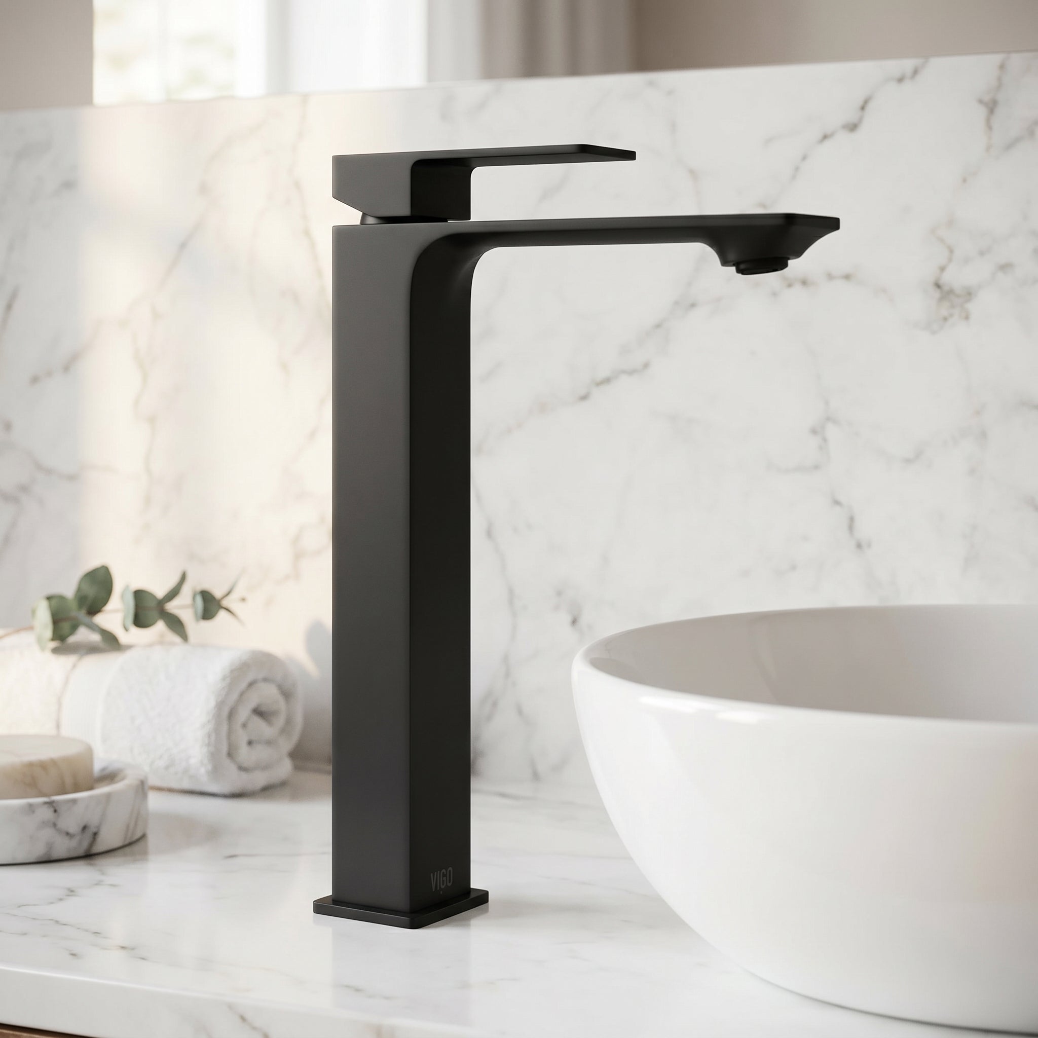 Dunn – Single Handle Single-Hole Bathroom Vessel Faucet in Matte