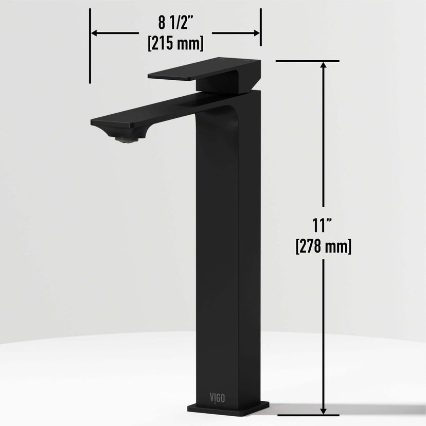 Contemporary brass faucet with ceramic disc cartridge and high arc spout