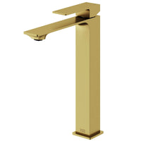 High arc spout vessel faucet with included mounting hardware