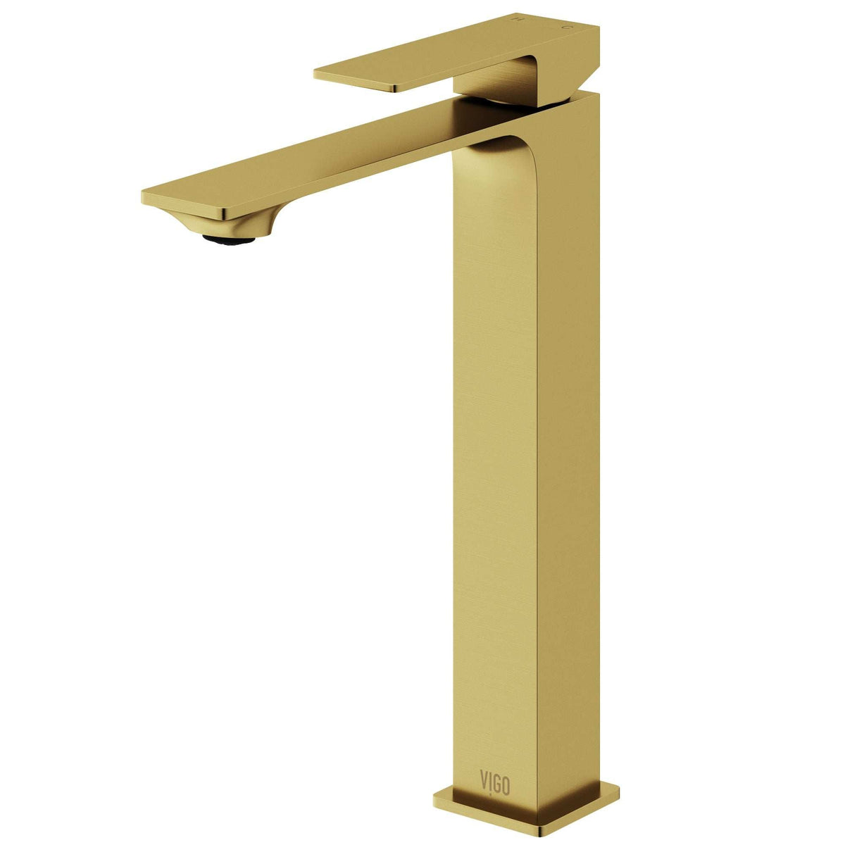 High arc spout vessel faucet with included mounting hardware