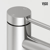 Brass vessel faucet with high arc spout and modern design