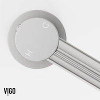 Vessel faucet with included supply lines and lever handle control