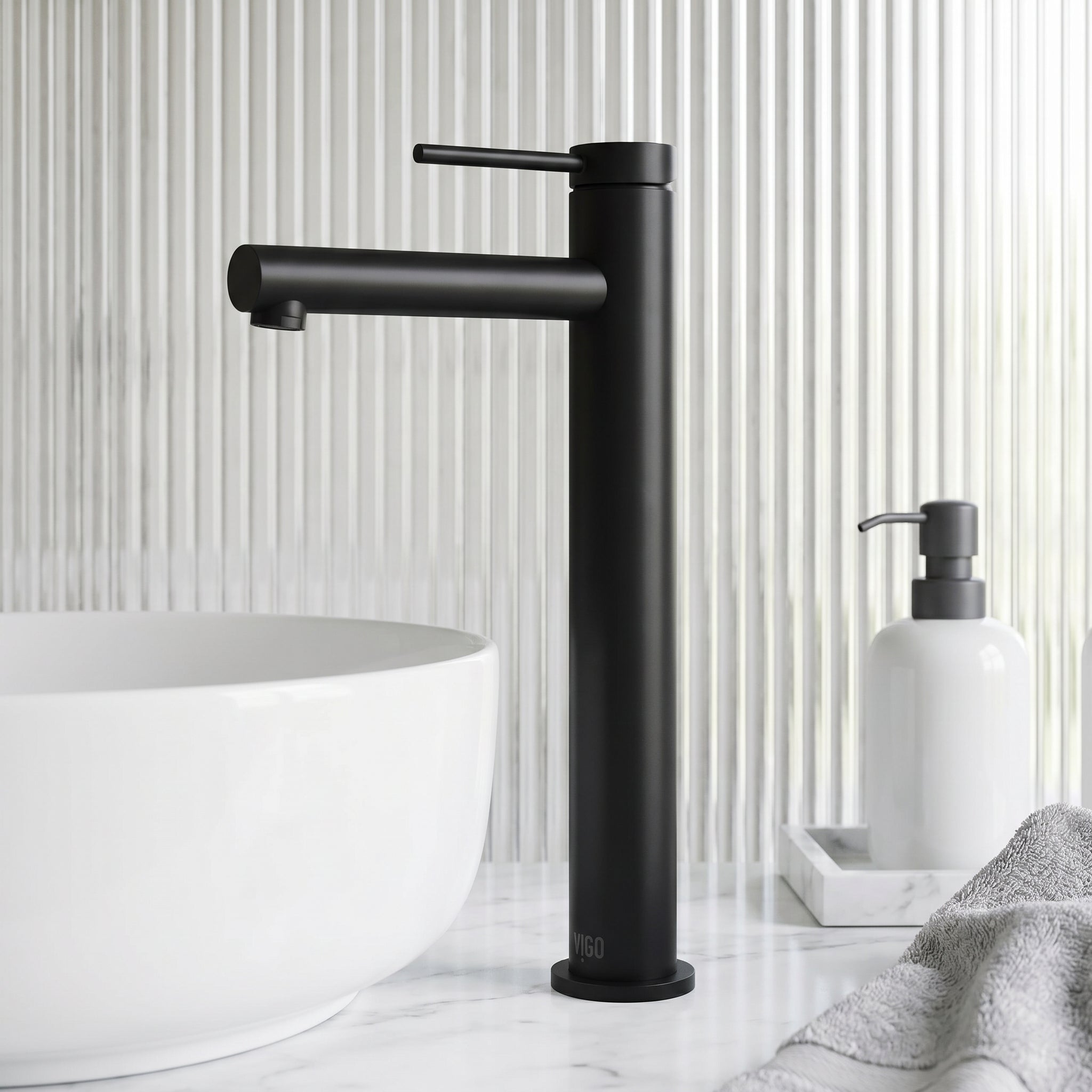 Jewel – Single-Hole Single Handle Bathroom Vessel Faucet in Matte