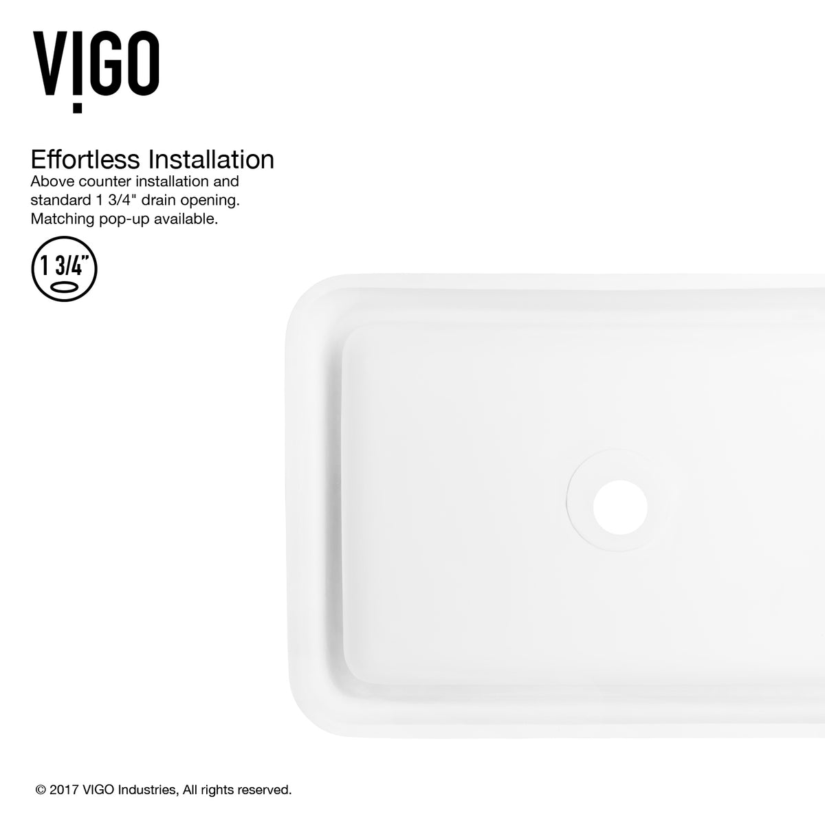 Modern White Matte Stone Vessel Bathroom Sink