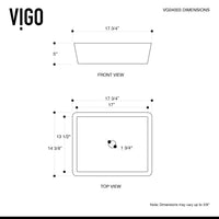 Handmade rectangular vessel sink in matte white finish for bathrooms