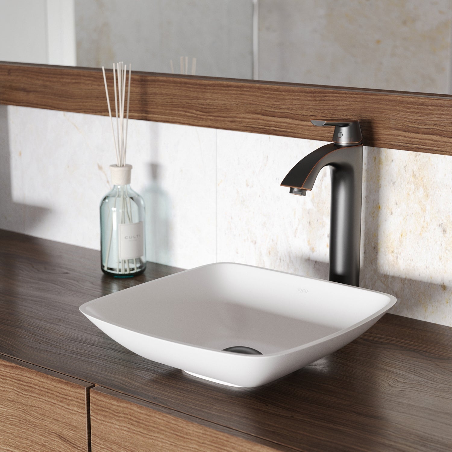 Magnolia Hyacinth Matte Stone Vessel Bathroom Sink by VIGO