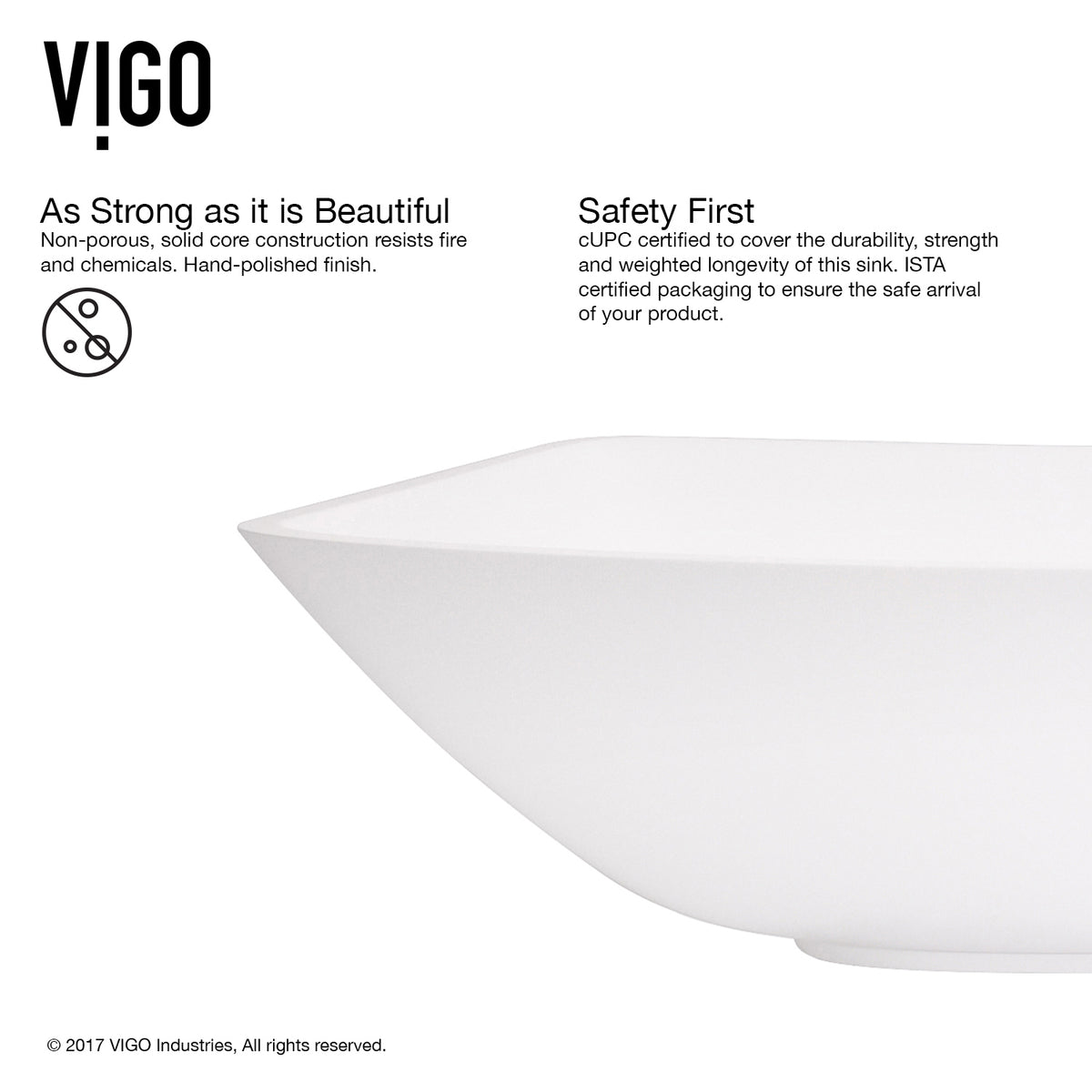 Modern White Matte Stone Vessel Bathroom Sink