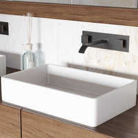 Handmade matte stone vessel sink featuring rust-resistant design for commercial use