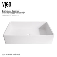 Modern White Matte Stone Vessel Bathroom Sink