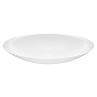 Modern White Matte Stone Vessel Bathroom Sink