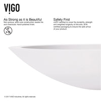 Modern White Matte Stone Vessel Bathroom Sink
