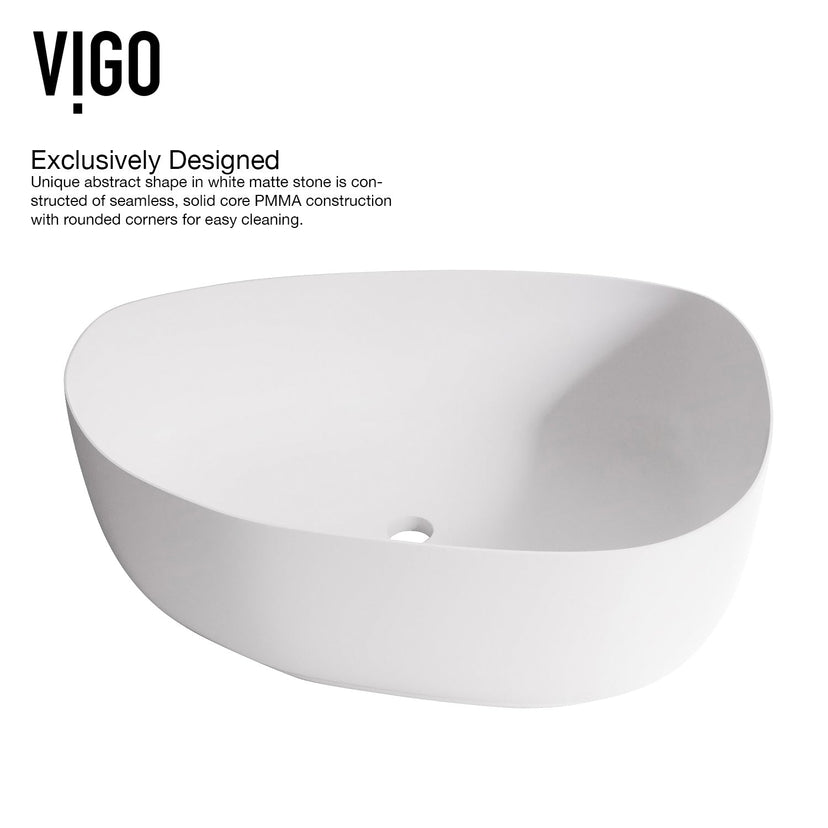Durable matte white vessel sink, handmade and approved for commercial use